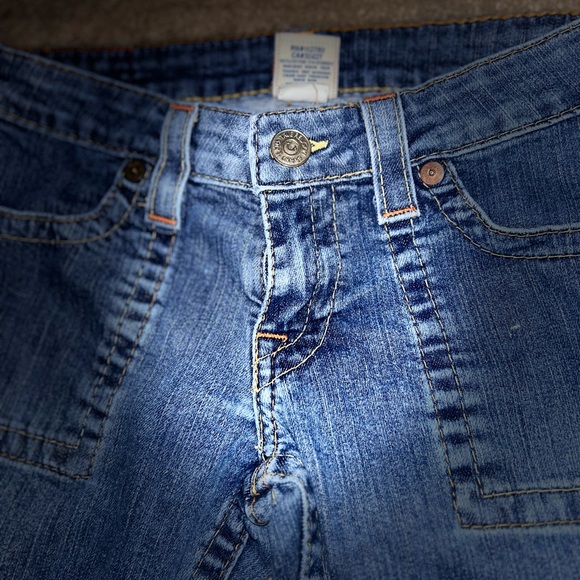 True Religion "Tony" Flared Wide Leg Jeans Size: 29 - Picture 9 of 15